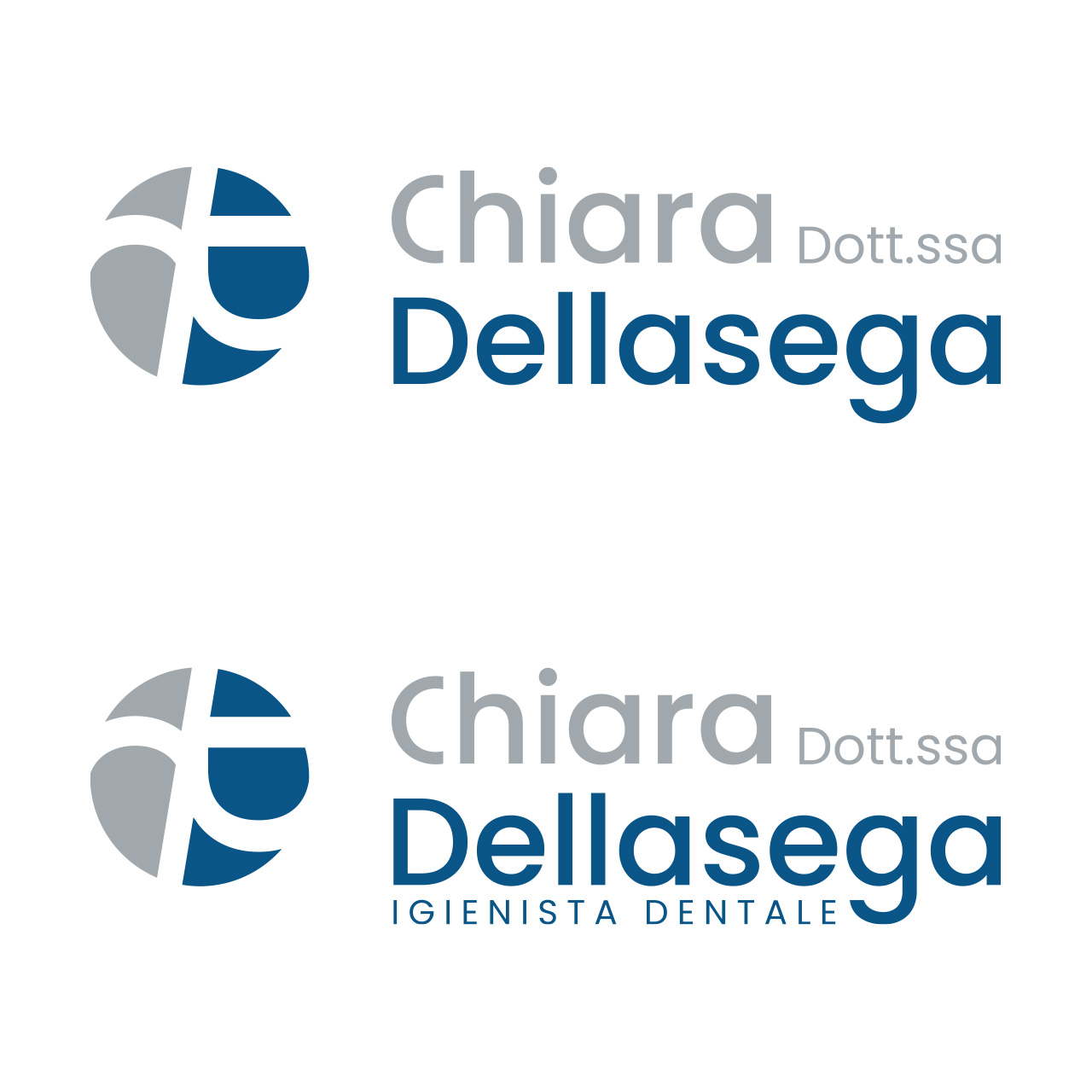 Dottoressa Chiara Dellasega - Igienista dentale - logo completo positivo